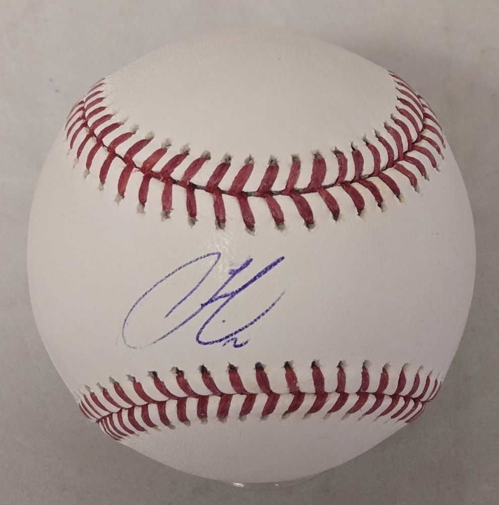 Francisco Lindor Signed OML Baseball MLB Authentication Auto New York Mets