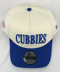 Chicago Cubs New Era x Alice & Wonder White Royal Cubbies A-frame 9forty Adj Hat