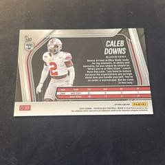 Caleb Downs Silver NIL 190 2025 Prizm Black Football Cowboys Ohio State