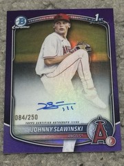 2025 Bowman Draft – Chrome Prospect Auto Johnny Slawinski True purple /250