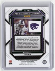2023 Panini Prizm Draft Picks #190 Felix Anudike-Uzomah Prizms Snakeskin