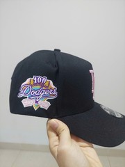 New Era LA Dodgers Hat – Black with Pink Undervisor Anniversary Patch