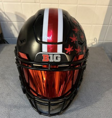 MIRRORED Full Size Football Helmet Visors Comes With Set of Clips DISPLAY ONLY