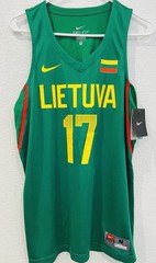 NWT Jonas Valanciunas Lithuania Nike FIBA Olympics Basketball Rare Jersey Size M