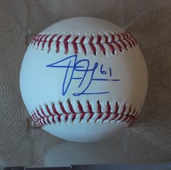 Drew Gilbert rookie SF Giants Signed Baseball MLB Authentication – Vols Mets