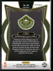2025 Panini Select WNBA Dominique Malonga #60 RC Silver Seattle Storm BB1956