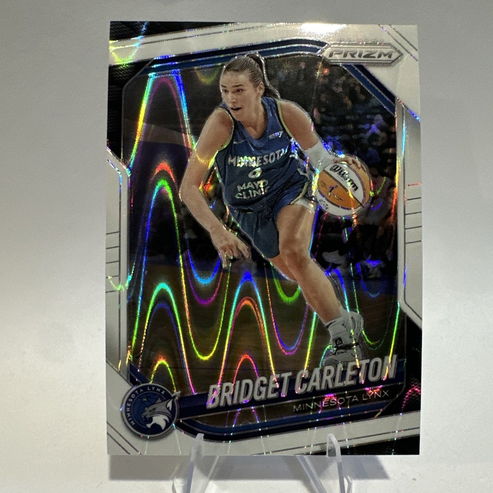 2025 Panini Prizm WNBA #88 Bridget Carleton White Seismic Prizm