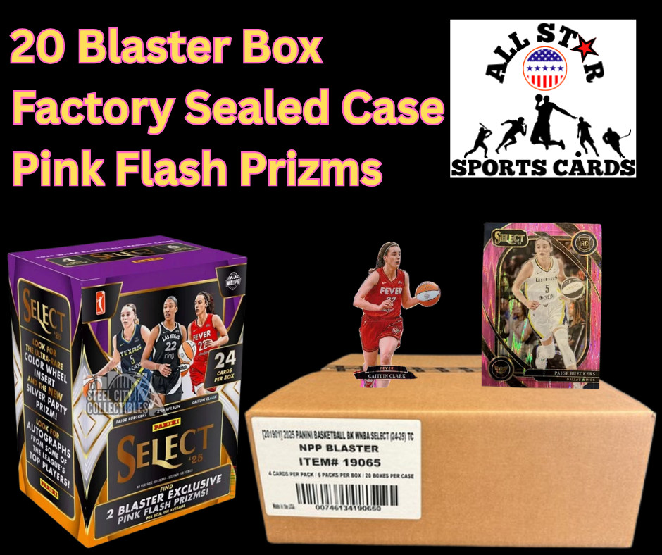 2025 PANINI Select WNBA Basketball Factory Sealed 20 Box Blaster Case FREE SHIP!