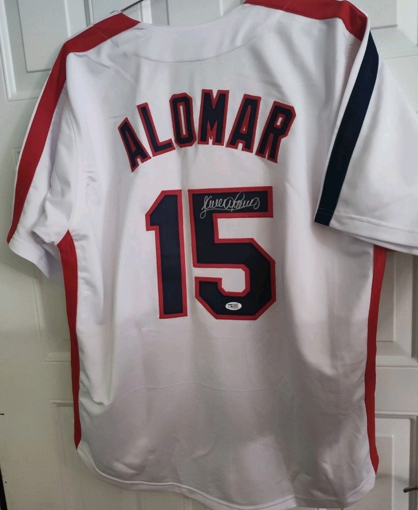 Sandy Alomar Jr Signed Cleveland Indians Autographed Jersey #15 (COA Hologram)