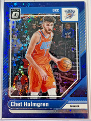 Chet Holmgren 2024-25 Donruss Optic Fast Break Blue #23 OKC Thunder! 29/49