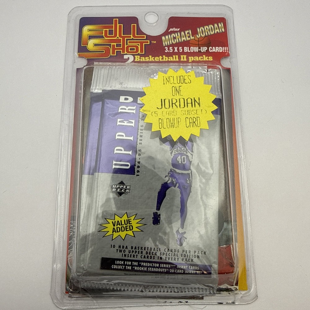 1994-95 Upper Deck Basketball Series II 2 Packs & Bonus MJ Card Factory Sealed
