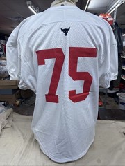 XFL Under Armour Football DC Defenders White Jersey Number 75 XXL