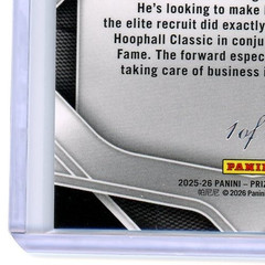 2025-26 Prizm FOTL Black Shimmer 1/1 TAJH ARIZA AUTO Sensational Signatures