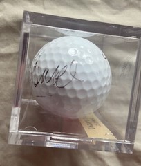 Autographed Titleist Golf Ball w Case Golfer Stephen Ames PGA Harbour Town Links