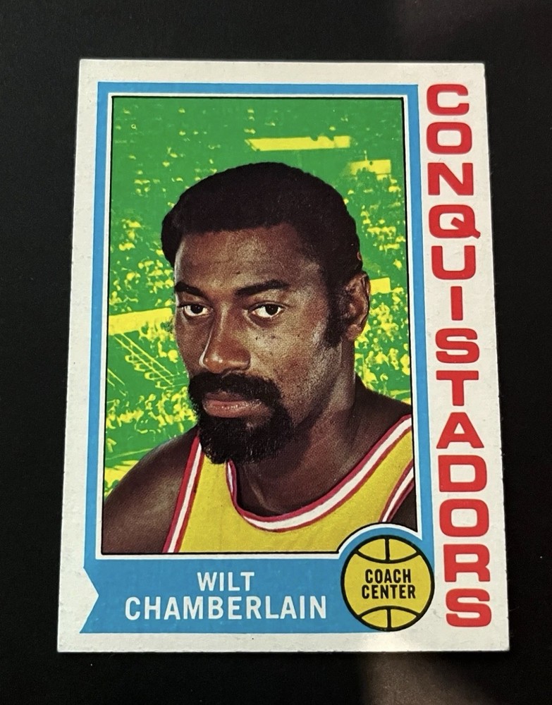 Topps 1974-75 Topps Wilt Chamberlain Los Angeles Lakers #250 Coach Center 1