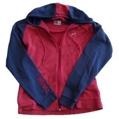 Nike Womens St.Louis Cardinals Red and Navy Full Zip Hooded Sweatshirt Size L