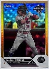 2023 Topps Pro Debut Dalton Rushing Gold /50 Dodgers