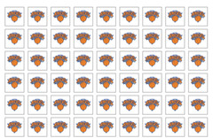 54 NBA Team Logo Stickers – Multiple Media Options (Matte/Gloss) – 0.75&Prime; Square