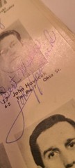 1969 Chicago Bulls Program Celtics John Havlicek DOUBLE SIGNED Auto Dick Motta