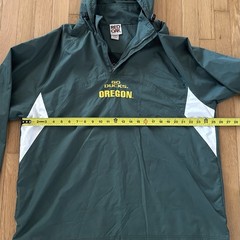 Vintage Oregon Ducks Quarter Zip Jacket L Red Oak Gorpcore Green Early 2000s