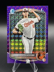 2025 Bowman Draft Chrome 1st Joseph Dzierwa #BDC-186 Purple Geometric /250