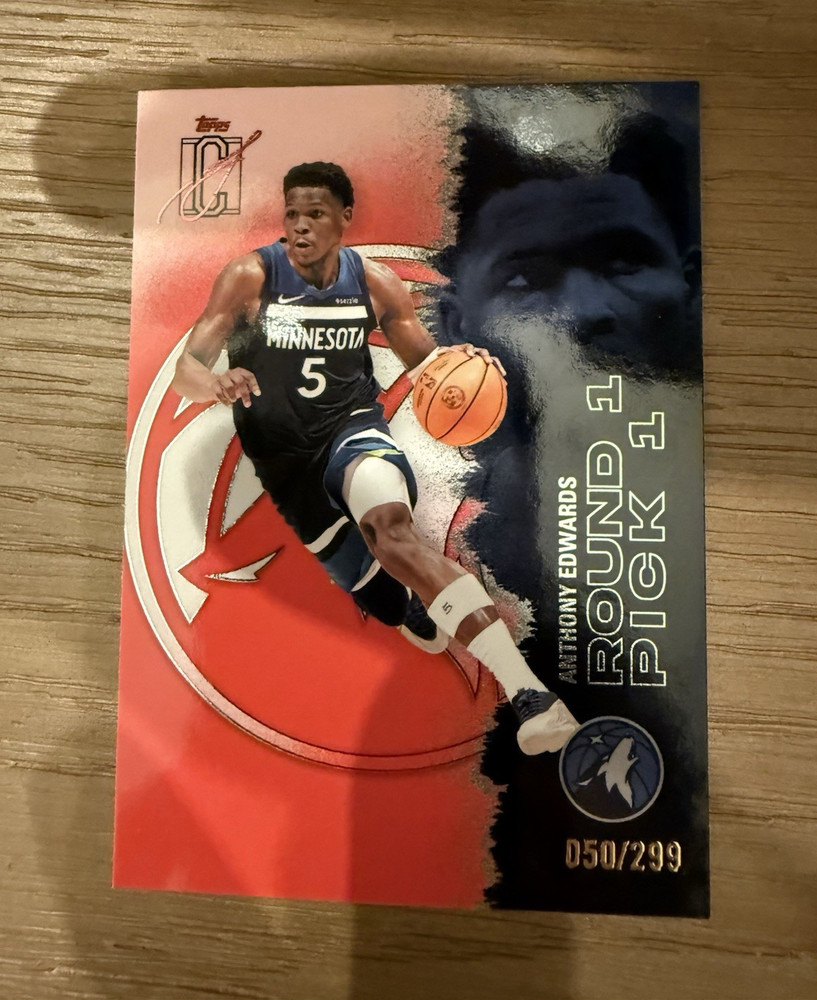Topps 2024-25 Signature Class Anthony Edwards Rookie Pict #68 /299 Timberwolves