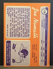 1970 Topps Football #150 Joe Namath New York Jets Vintage Raw EX