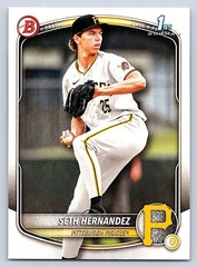 SETH HERNANDEZ PIRATES RC 1st card 2025 BOWMAN DRAFT #BD-25