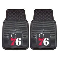 FANMATS 9374 Philadelphia 76ers 2-Piece Heavy Duty Vinyl Car Mat Set, Front Row