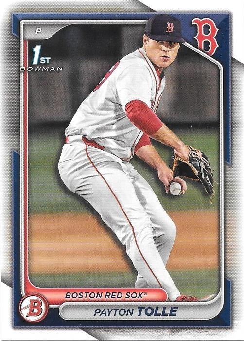 2024 Bowman Draft Paper Payton Tolle 1st Rookie RC Base #BD-63 Red Sox