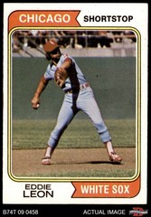 1974 Topps #501 Eddie Leon White Sox 6 – EX/MT