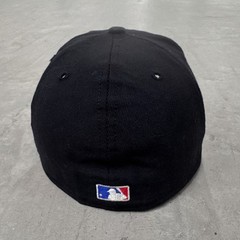 Boston Red Sox Fitted Hat Navy Baby Blue Wool Made in USA Rare Vintage New Era