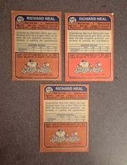 1973 Topps #443 Richard Neal New York Jets Football Card Lot Vintage Collectible