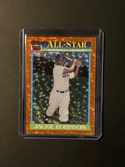 2026 Topps Series 2 Jackie Robinson 1991 Orange Crackle Foil 14/25 #91AS-15