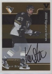 2001-02 ITG Be A Player Signature Series Gold Vault Black Kevin Stevens Auto 4f5