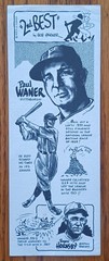 1974 BOB PARKER 2nd Best Paul Waner & Rogers Hornsby EX Condition MLB Card 3×8