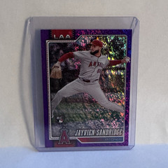 2026 Topps Series 2 Jayvien Sandridge Los Angeles Angels #511 Purple /250 RC
