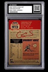 2026 Cam Schlittler MLB Topps Living Set Rookie Card #912 Yankees Graded 10