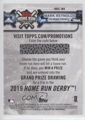 2018 Topps Home Run Challenge Promotion Mark Reynolds #HRC-MR 1hs9