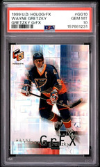 1999 UPPER DECK HOLOGrFX WAYNE GRETZKY GrFX #GG10 HOF PSA 10