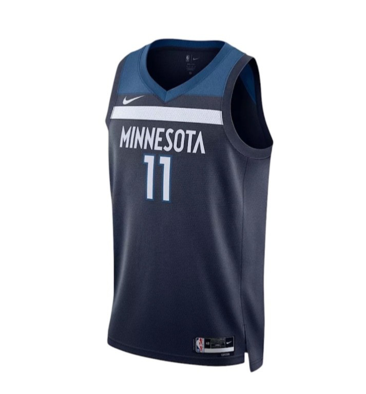 Nike Adult Minnesota Timberwolves Naz Reid #11 Navy Swingman Jersey NWT