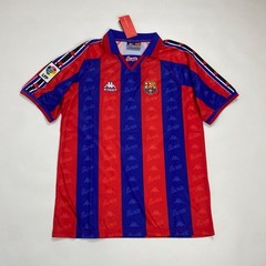 96/97 Barcelona Home Retro Jersey Ronaldo #9 Short Sleeve Vintage Retro Icon