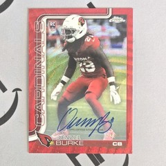 2025 Topps Chrome Denzel Burke Auto /5 Red Wave RC #RA-DB SSP Cardinals