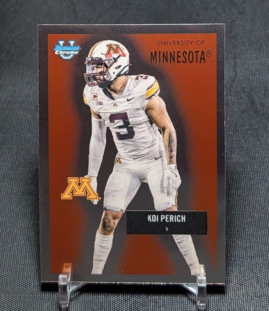 Koi Perich 1955 Rookie 2025 Bowman Chrome U University Card #55AV-18 Minnesota