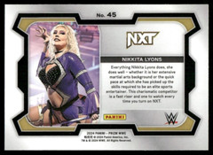 2024 Panini Prizm WWE #45 Nikkita Lyons Wrestling Card
