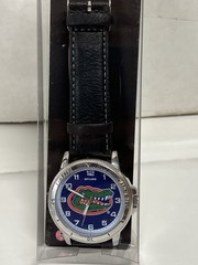 Florida Gators Watch Classic Sports Mens Black Leather Sparo NCAA Official Merch