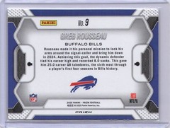 2025 Panini Prizm #9 Greg Rousseau Lockdown!