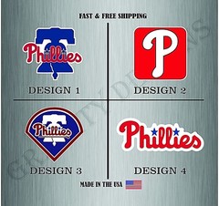 Philadelphia Phillies MLB Baseball Sticker Vinyl Decal Car Bumper Water Resist
