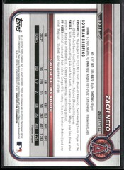2022 Bowman Draft #BD-18 Zach Neto