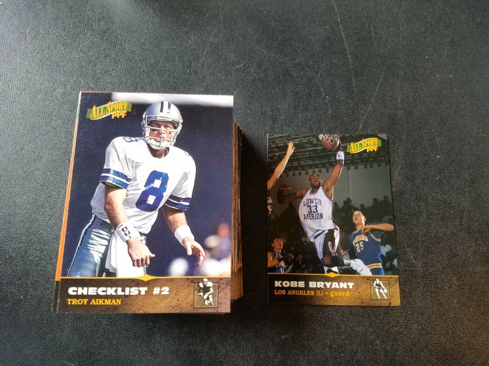 1996 Score Board 1996 All Sport PPF Complete 100 Card Set Kobe Bryant